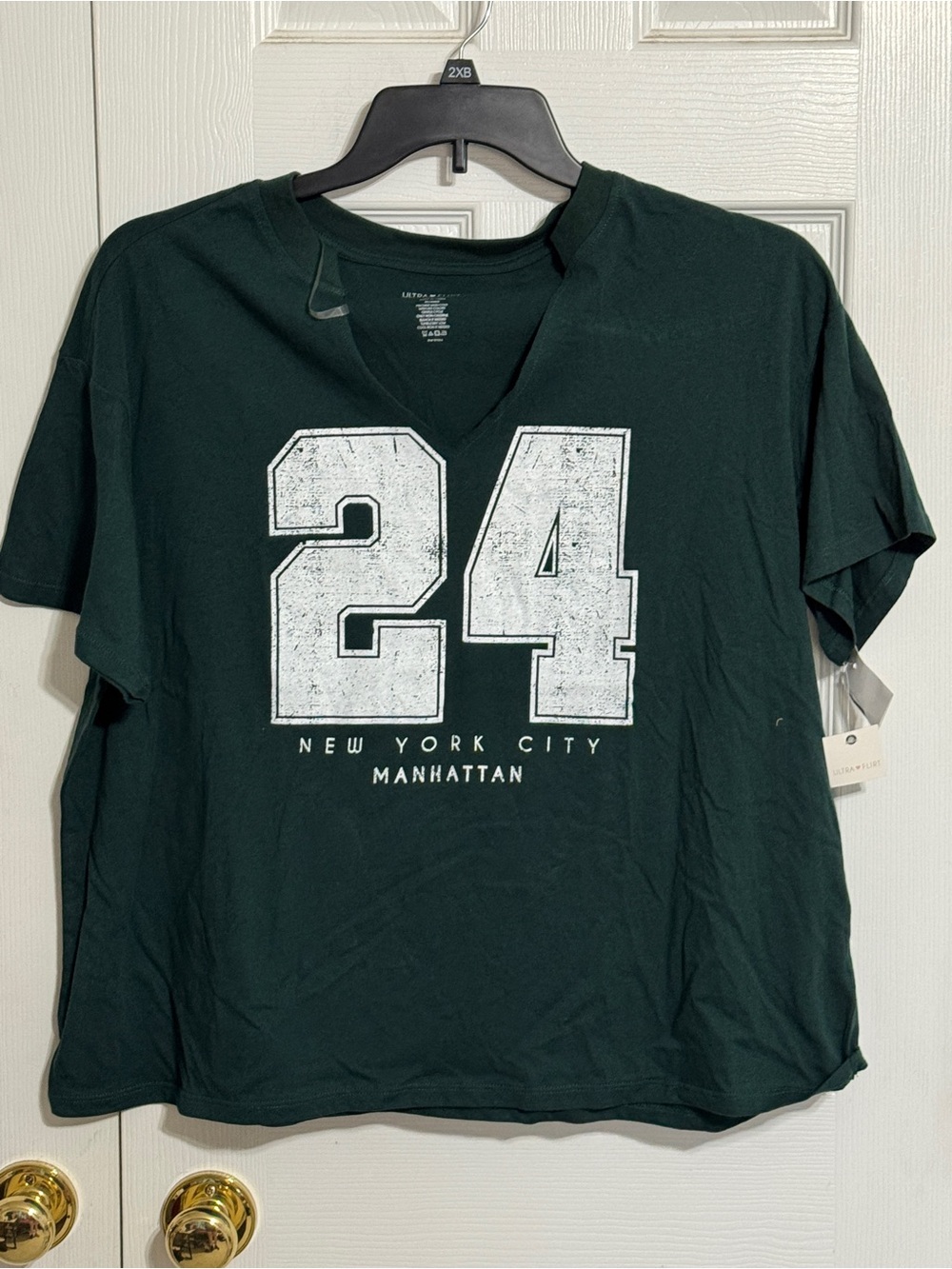 Ultra Flirt Dark Green Comfort Cotton Tee